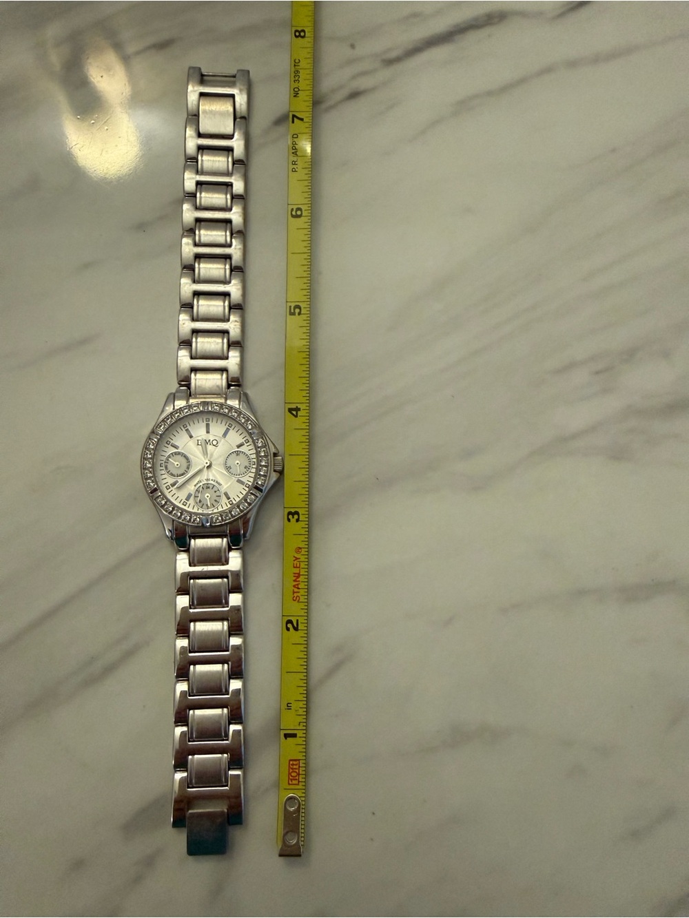 DMQ Cubic Zirconia-Accent Bracelet Watch - Picture 4 of 10